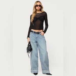 NWT EDIKTED KELLA LOW RISE BAGGY JEANS | Size Small